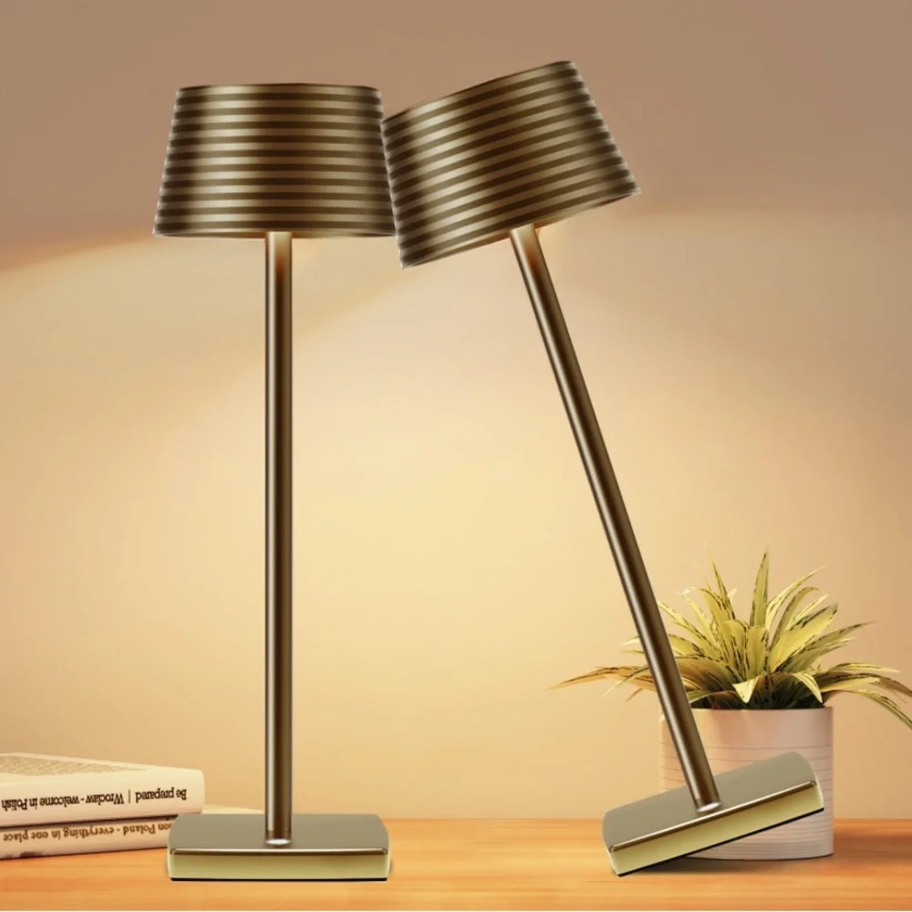 Modern Gold Table Lamp-Set of 2